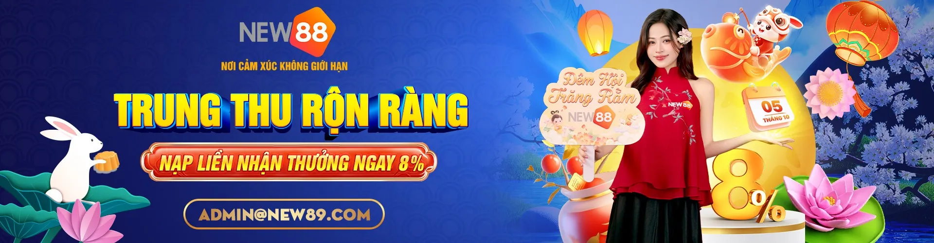 new88 vui hội trăng rằm, nhận ngàn quà tặng